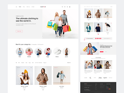 KAPOR- Clothing Shop Website Design