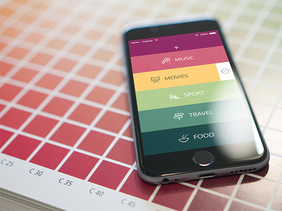 I LOVE 2 DO app colors concept debut dribble first flat design mobile shot thanks ui ux