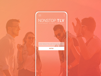 NONSTOP TLV app concept design mobile ui ux