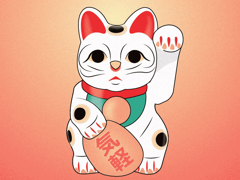 Lucky Cat cat japan luck lucky cat