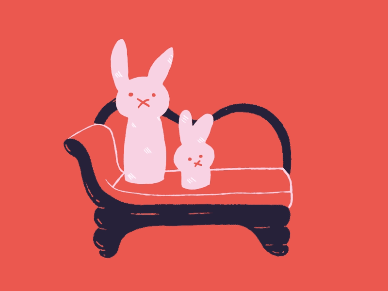 Drinking Pink Rabbits fainting chair pink rabbits the national