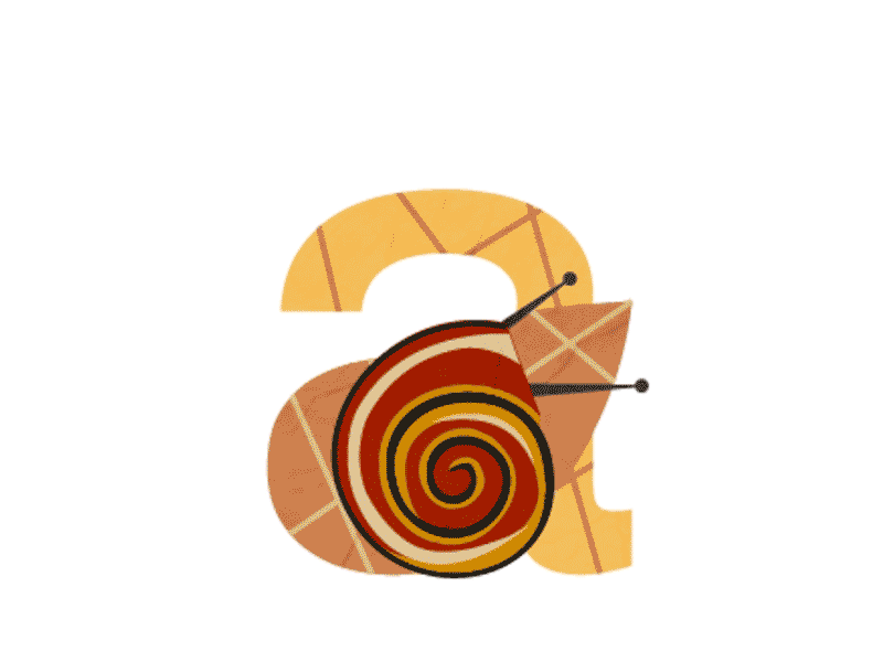 Snail a bug letter mollusc snail