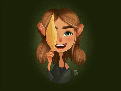 Cartoon portrait of smiling woman art cartoon character character design cute design digital art gift illustration illustration portrait