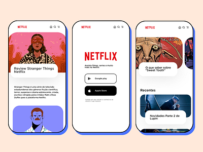 Netflix Blog Redesigned cartoon figma netflix redesign