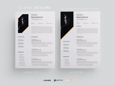 Resume/CV abstract biodata clean corporate creative cv graphic design info interview job minimal modern office resume template