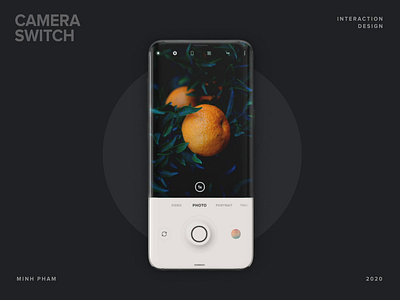 Camera Mode Switch 3d android animation app camera interaction mobile motion os perspective ui ui design ux vietnam