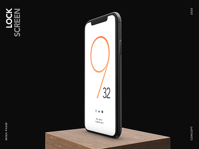 Lock screen concept 3d android animation app graphic home interaction minh pham mobile motion os product product design typography ui ux vietnam