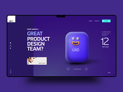 Making 3D style animated characters - Landing Page 3d animation illustration interaction landing page motion ui ux web
