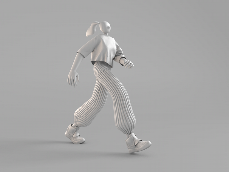 Animated character with dynamic cloth by Minh Pham on Dribbble
