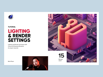 Lighting and Render settings | Cinema 4D Tutorial 3d animation cinema 4d design illustration ui web design