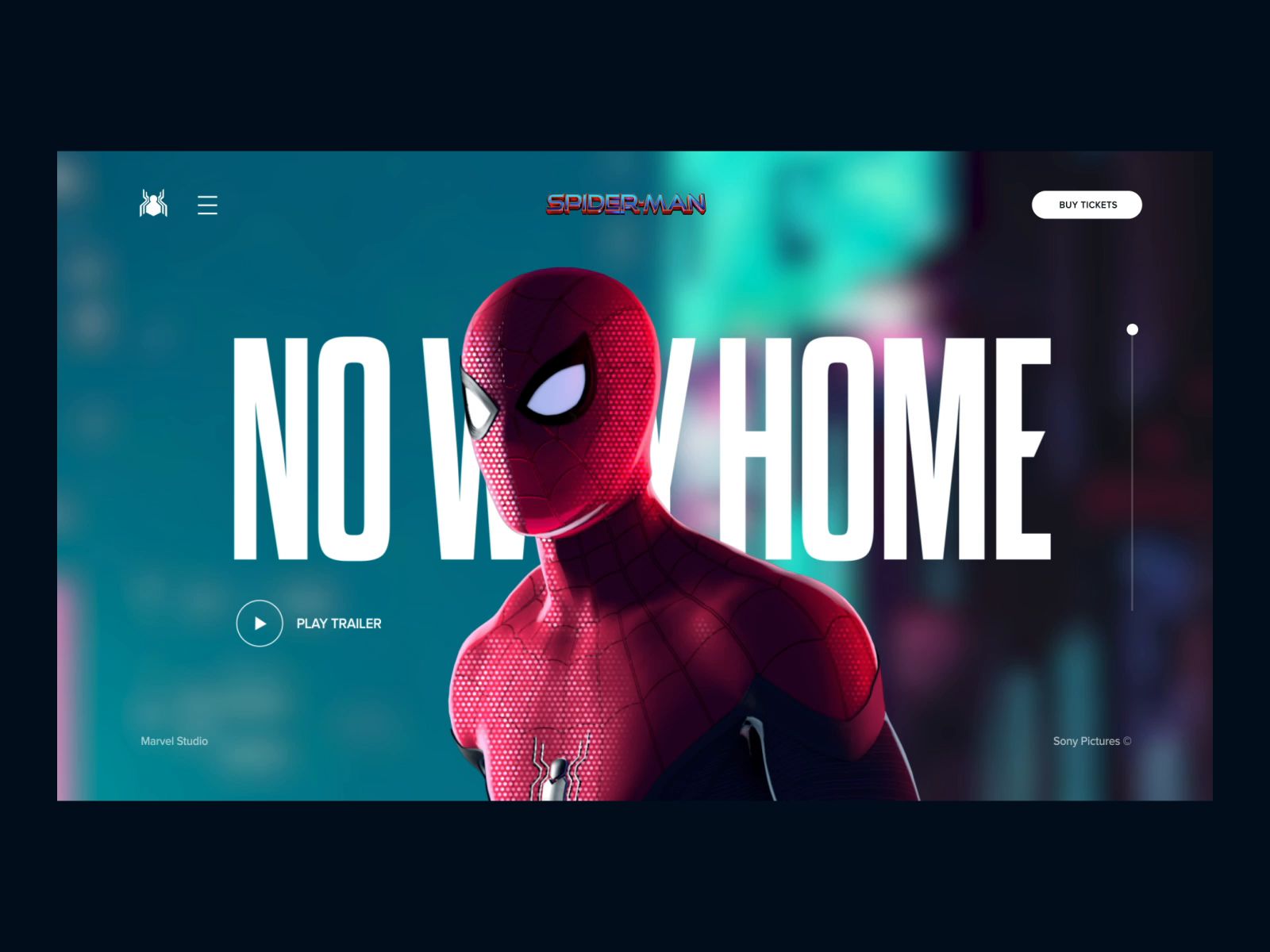 Spider-man movie landing page concept by Minh Pham on Dribbble