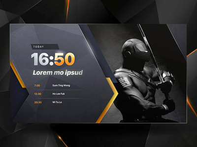 TV Channel Format broadcast channel dark gold graphic layout steel television template theme tv vietnam