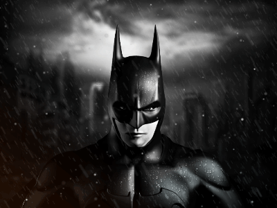 Dark Knight's freezing 3d batman character cinema 4d effect hero night rain superhero vietnam