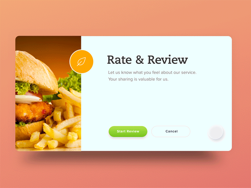 Rating Interaction animation card feedback interactive motion review ui ux vietnam web