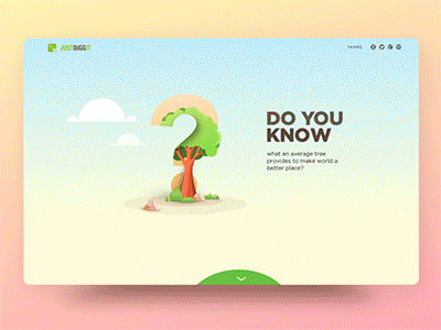 Environmental Preservation Landing Page Concept