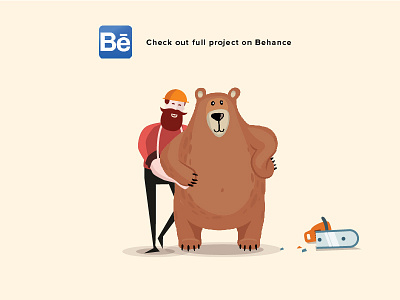 Save Green full project animal bear enviroment illustration non profit tree ui vietnam web