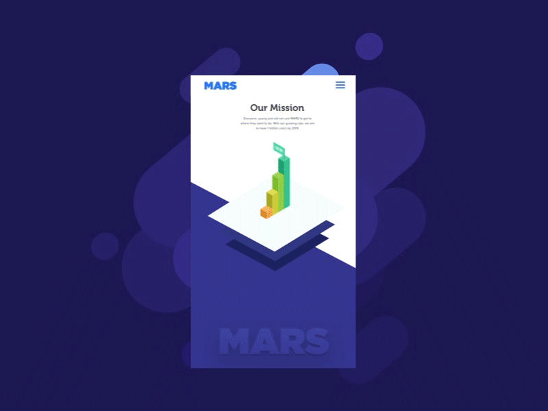 MARS - Footer animation character illustration interaction landing page responsive ui ux vietnam web website