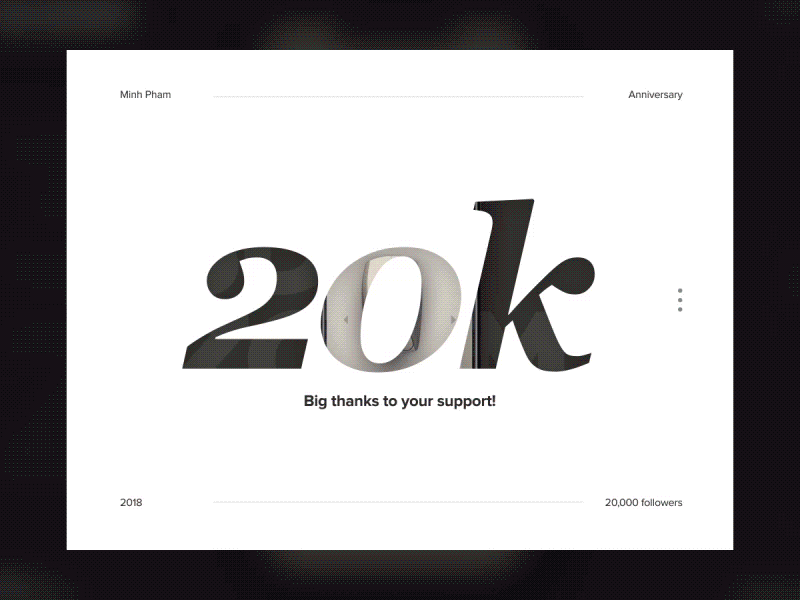 20,000 Followers anniversary milestone reel ui vietnam