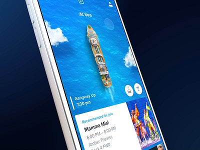 Royal Caribbean App - Dead Ends 3d animation app holiday illustration interaction ios mobile motion ocean sea ship ui ux vacation