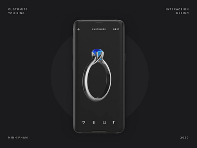 The Ring 3d animation app interaction mobile motion ui ux vietnam