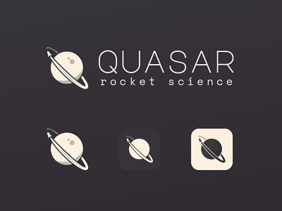 Quasar Logo Challenge #001 branding design icon illustration logo ui ux vector