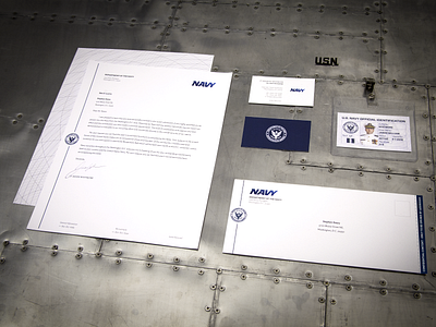 U.S. Navy Rebrand branding business card government letterhead military navy official photography rebranding seal states stationary united us