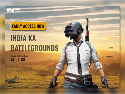 Web Design Battlegrounds Mobile India