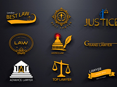 LAW LOGO, LAWYER LOGO