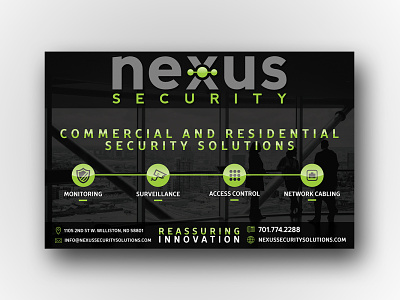 Advertising Design - Nexus Security ad design advertising business design flyer design graphic design print design print media
