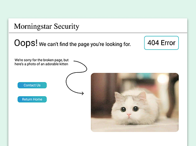 Mock-up error page. dailyui error page web design