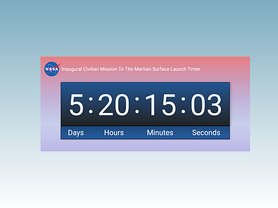 Nasa Countdown Timer