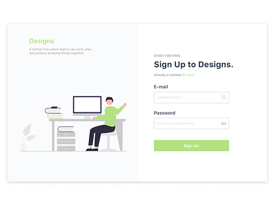 Sign Up Page Redesign