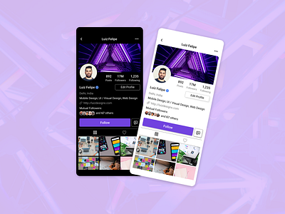 User Profile Page app appdesign design designer dribbble mobile app design ui uidesign uidesigne uitrends userexperience userinterface ux uxdesign uxdesigner uxuidesign