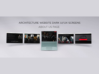 ARCHITECTURE WEBSITE UI/UX ABOUT US PAGE SCREEN app appdesign construction website graphic design login mobile app ui uiux user experience