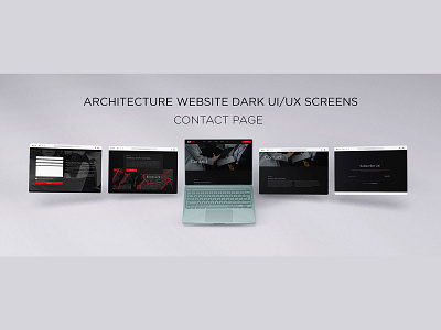 ARCHITECTURE WEBSITE UI/UX CONTACT US PAGE SCREEN mobile app design