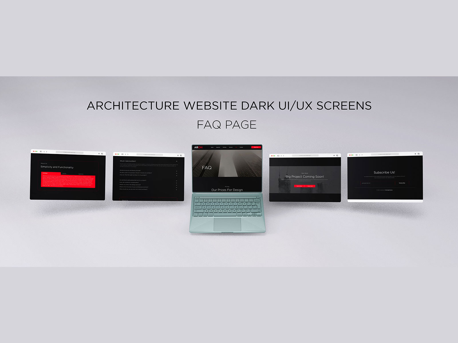 ARCHITECTURE WEBSITE UI/UX FAQ PAGE SCREEN by Shehryar Anees on Dribbble