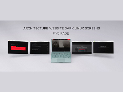 ARCHITECTURE WEBSITE UI/UX FAQ PAGE SCREEN mobile app design