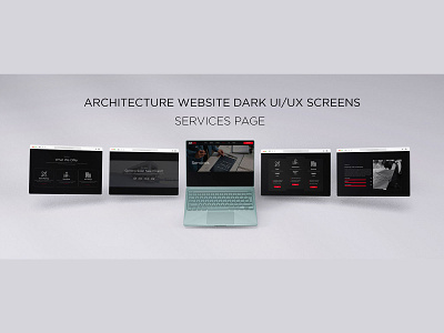 ARCHITECTURE WEBSITE UI/UX SERVICES PAGE SCREEN