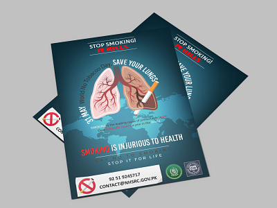 WORLD NO TOBACCO DAY POSTER, FLYER, COVER