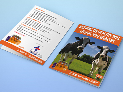 BROCHURE DESIGN FOR LIVESTOCK PRODUCT about page