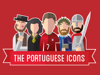 The Portuguese Icons amalia pessoa portuguese ronaldo