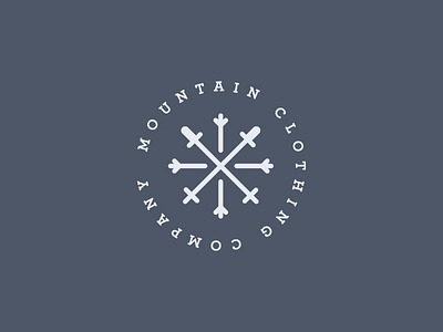 Graveyard Shot II apparel badge clothing france identity logo mountains poles ski snowflake