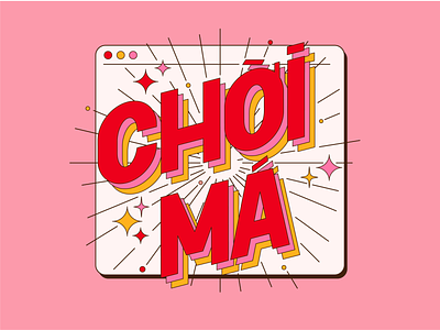 Choi ma 01 design lettering typography vector