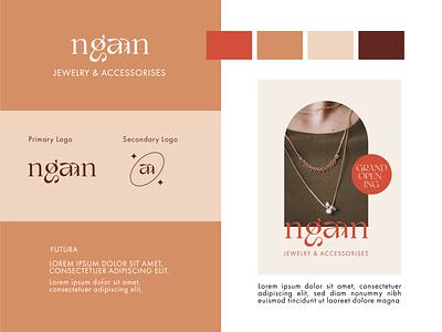 Ngaan J&A branding brand design brand identity branding design icon logo vector