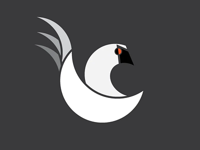 Swan icon adobe illustrator illustration