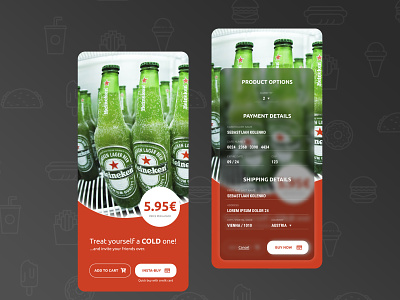 Beer Checkout! app beer store checkout credit card dailyui design e-shop figma online-shop payment ui ux