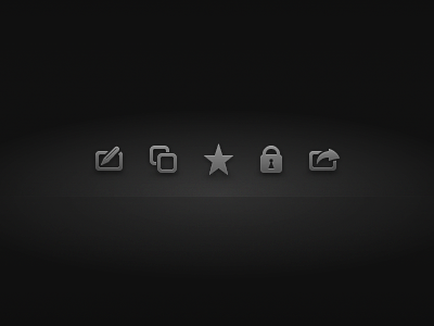 Icons copy edit favorite fireworks icon icons ios lock private send to share star