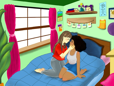 Lesbian adobe design digitalart graphics illustration lesbian pride vector