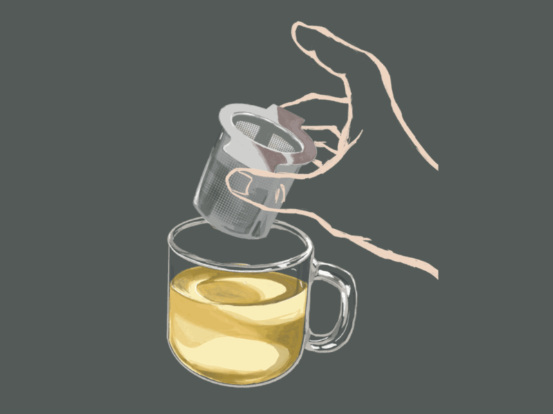 Tea Drip animation food illustration illustration