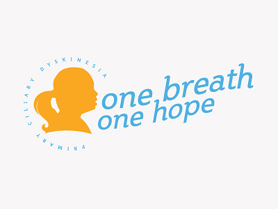 One Breath One Hope breath charity girl hope logo silhouette